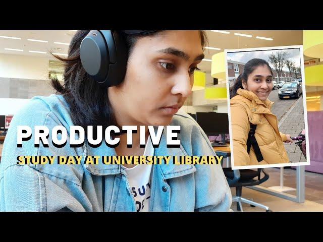 Study Vlog - productive day in my life | university library