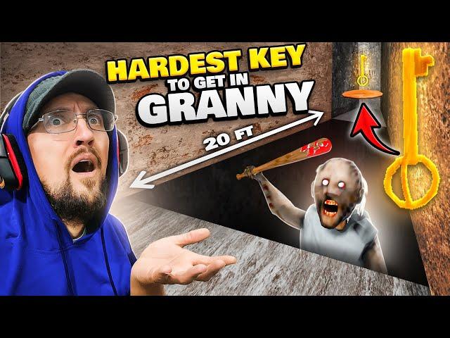 Granny's HARDEST KEY to Get!  Near IMPOSSIBLE!  (+ FGTeeV Granny Water Skit)