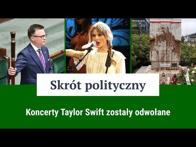 Dewastacja pomnika, praca posłów i koncerty Taylor Swift / Skrót polityczny #1