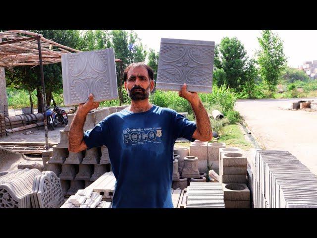 DIY Cement Making a Amazing Beautiful Tile |