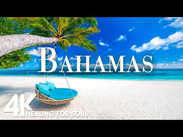 BAHAMAS NATURE in 4K UHD Drone Film + Relaxing Piano Music for Stress Relief, Sleep, Spa, Yoga, Cafe