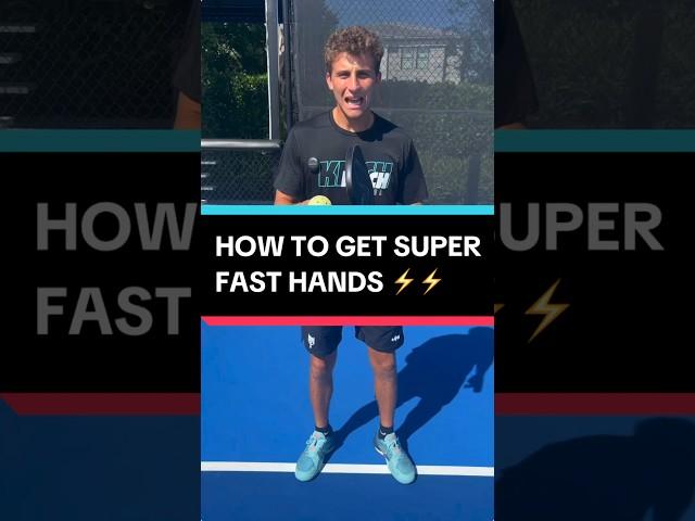 Tricks for SUPER fast hands at the kitchen in #pickleball