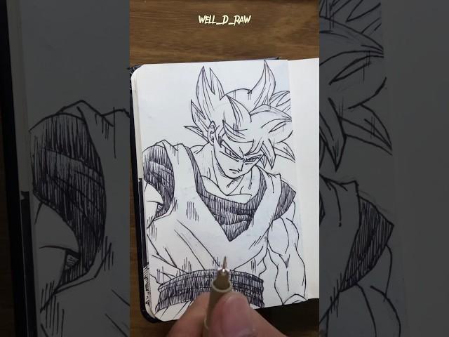 [ASMR] Drawing Goku - DragonBall #satisfying #shorts #asmr
