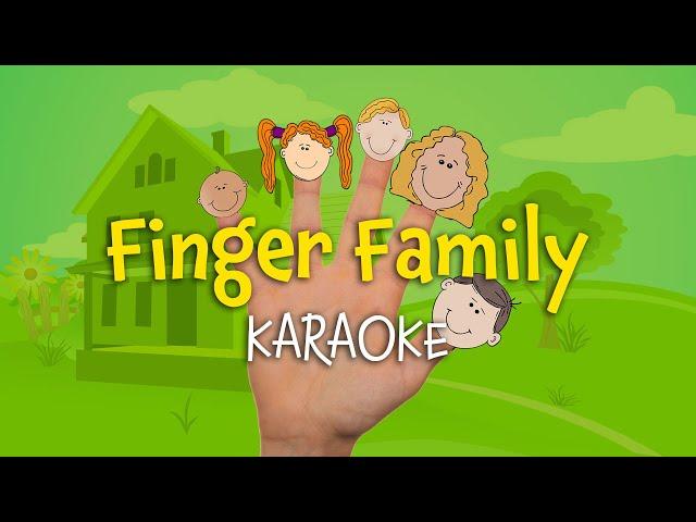 Finger Family Karaoke | Instrumental with Lyrics for kids