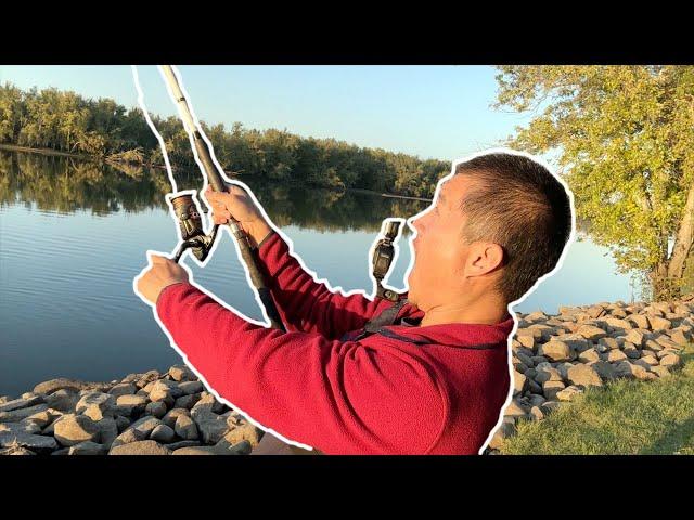 Sturgeon, Bass, Walleye, Drum, and more -- Multi-species Shore Fishing on the Wisconsin River