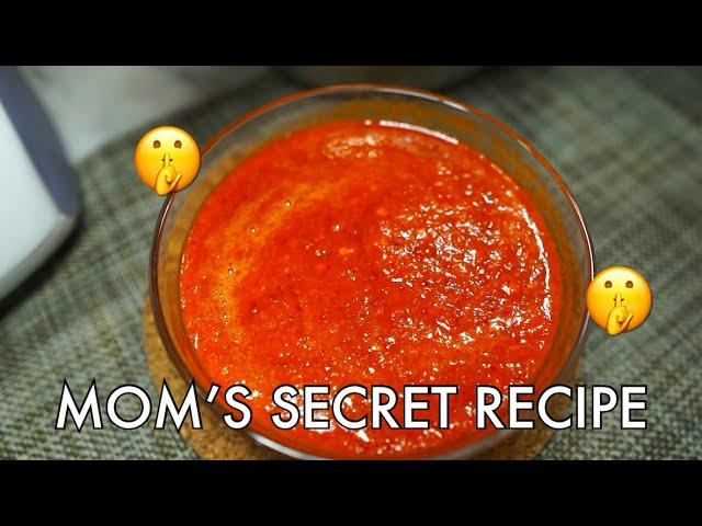 Basic Homemade Dried Chilli Paste | Mom's recipe with three ingredients