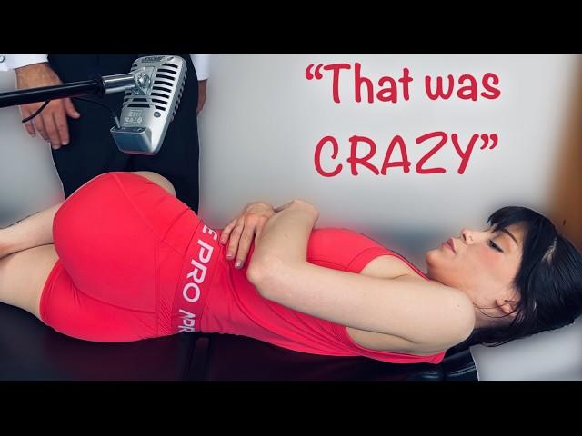 "OMG" CRACKS *ASMR Hard Chiropractic Crunch & Deep Muscle Digging For RIB PAIN PINCHED NERVE RELIEF.