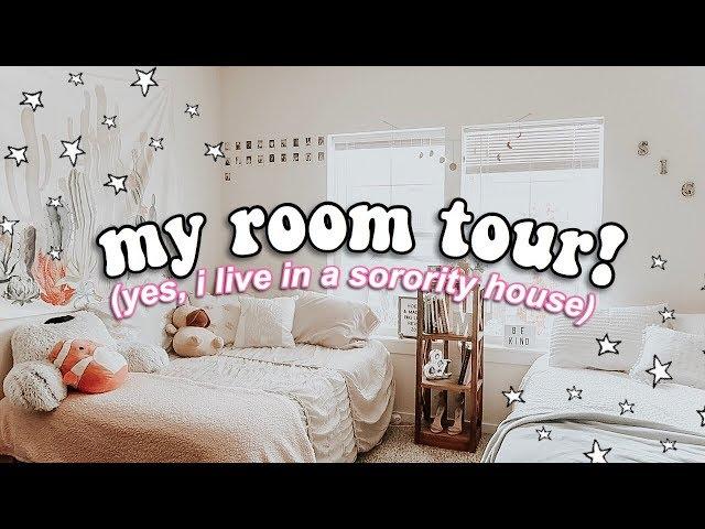 MY ROOM TOUR *i live in a sorority house*