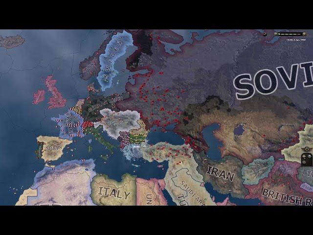 WW1 Borders in 1936 historical- Hoi4 Timelapse