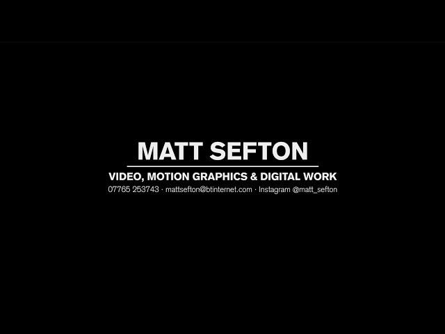 matthew sefton 2018 showreel