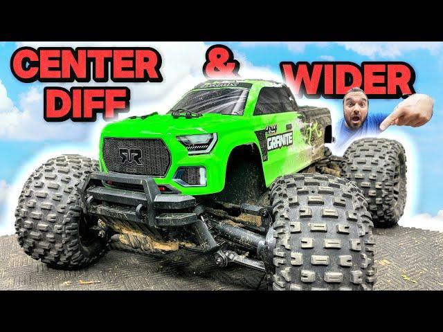 The ULTIMATE ARRMA GRANITE - Center Differential and Wider Stance