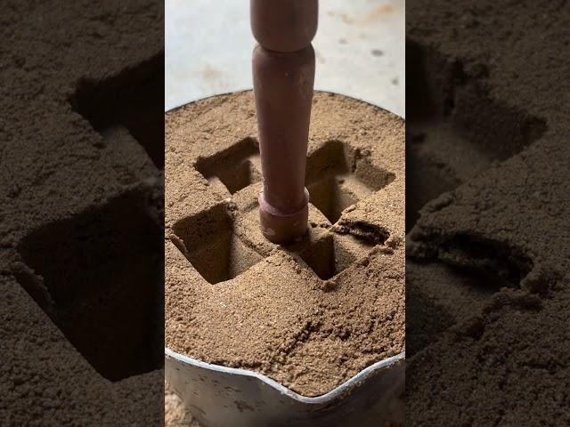 Cast cross mini stool! #handmade #casting #production process