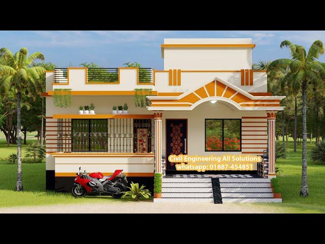 ৩ বেডরুমের বাড়ির ডিজাইন ও খরচ। 3 bedroom house design। গ্রামের বাড়ির ডিজাইন। বাড়ি তৈরির ডিজাইন