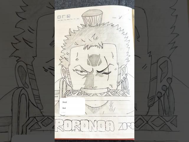 Zoro drawing#drawing #2025 #anime #onepiece