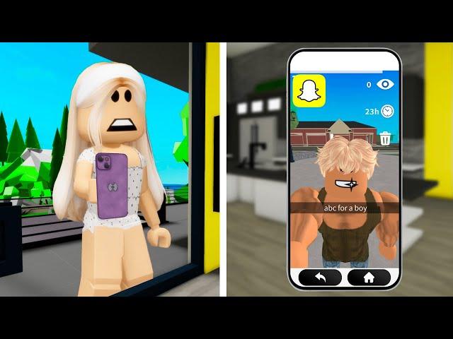 SPYING on my BROTHER in ROBLOX SNAPCHAT!