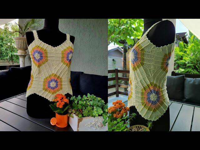 TOP Super Easy with hexagons for beginners #Crochet tutorial, #Roxi Crochet