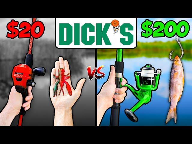 $20 vs $200 Dick's Budget Fishing Challenge