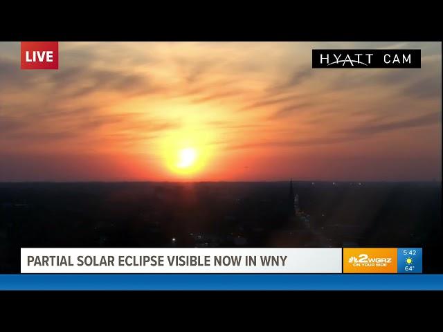 WGRZ-TV Coverage of the June 10, 2021 Partial Solar Eclipse over Buffalo