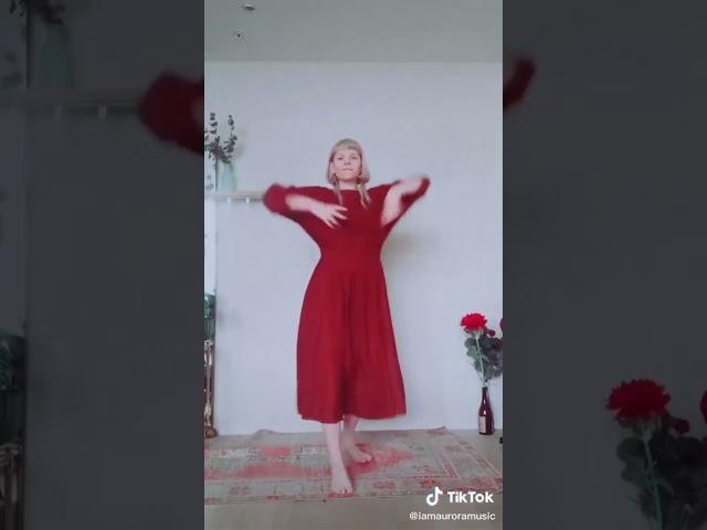 Aurora on TikTok using the Runaway filter