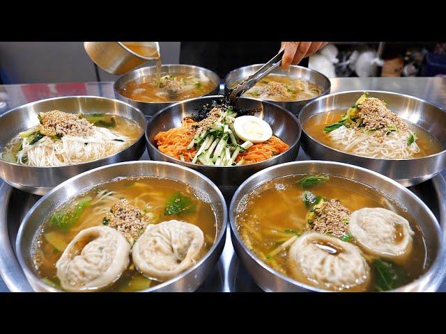 1000 bowls sold per day! Korean Traditional Market Noodles - BEST 4 / korean street food