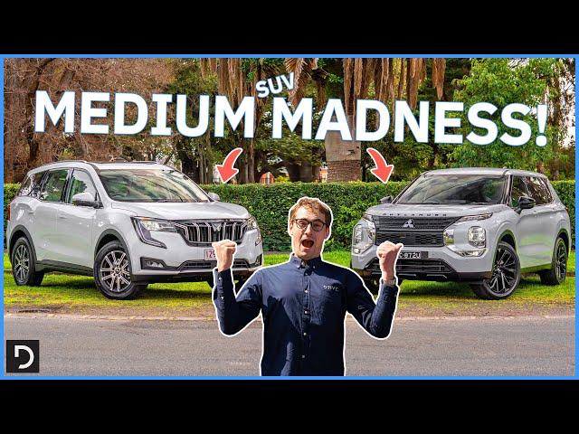 The Mahindra XUV700 2023 Takes On The Mitsubishi Outlander 2023 | Medium SUV Battle | Drive.com.au