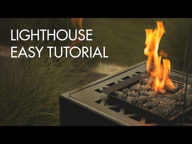 How To Use Lighthouse Gas Fireplace - Planika UK Tutorial