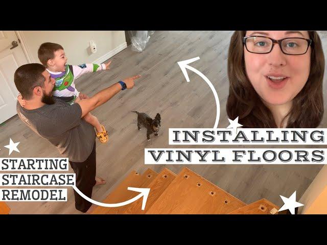 Installing Luxury Vinyl Plank Floors In One Day!!!