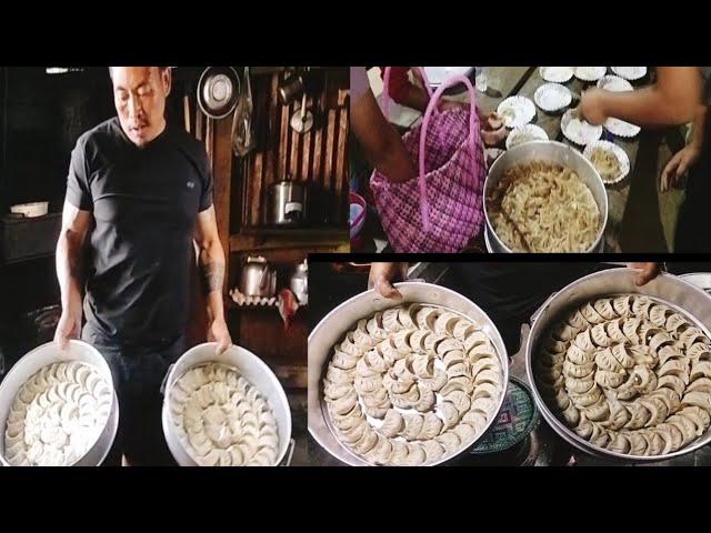 Making momos  and giving to mom's group by my  side @akzzvlog2379