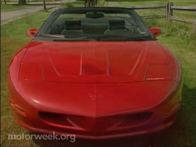 Motorweek 1994 Pontiac Firebird Convertible Road Test