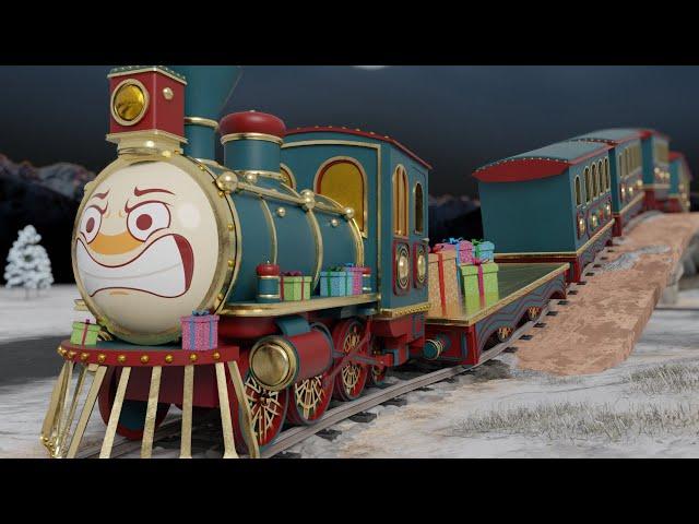  Santa's Amazing Train Rescue Adventure! | Choo Choo Train |  Fun Christmas Story for Children!