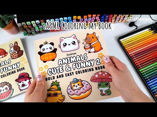 ASMR Coloring My Second Coloring Book | Relaxing Sounds