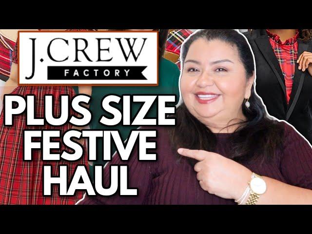 Elegant Plus Size Festive Holiday Try On Haul  J Crew Factory