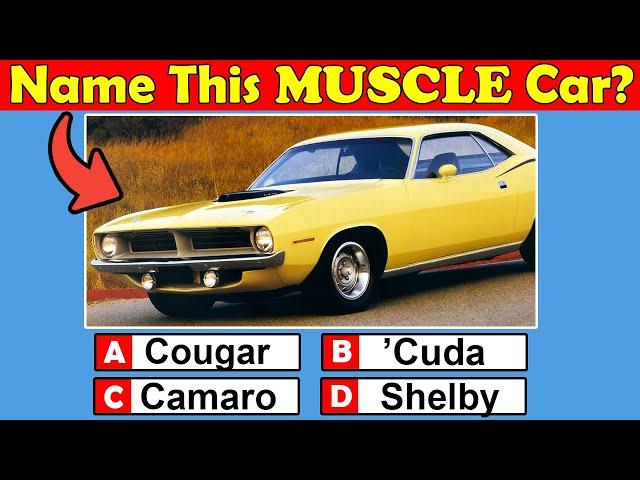 Guess 20 Muscle Cars from the 60s & 70s. How Many Do You Know?