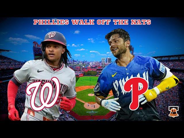 PHILLIES WALK OFF THE NATIONALS 3-2!! TREA TURNER IS BACK?!