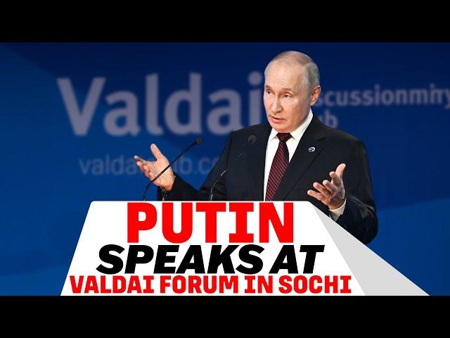 Russia |President Vladimir Putin delivers a keynote speech at Valdai forum in Sochi | Russia News