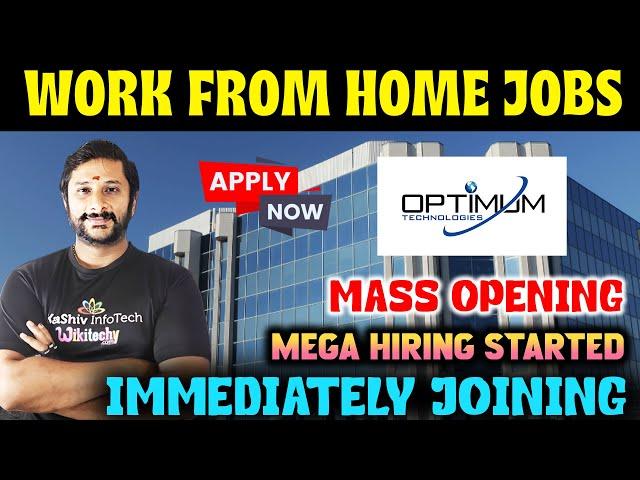 Optimum Technologies is Hiring | Permanent Work from Home jobs | Today Job Vacancy in Tamil #job