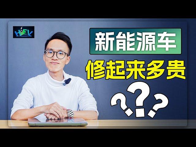 新能源车的维修成本到底有多高？撞过之后来跟你说！