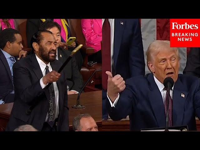 BREAKING NEWS: Al Green Interrupts Trump's Address To Congress At The Very Beginning