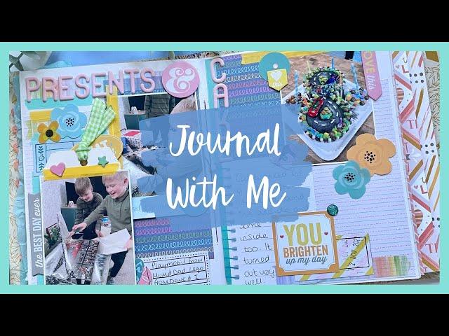 Journal With Me Episode #018 | Birthday journaling using a Cornflower Lane journaling kit.