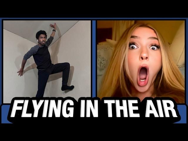 Omegle Trolling... But I'm FLYING IN THE AIR
