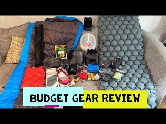 Budget Wild Camping Gear Review - Cheap Backpacking Gear Load Out!