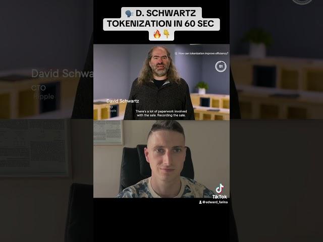 David Schwartz explains tokenization under 60 seconds  #xrp #xrpl #ripple #satoshi
