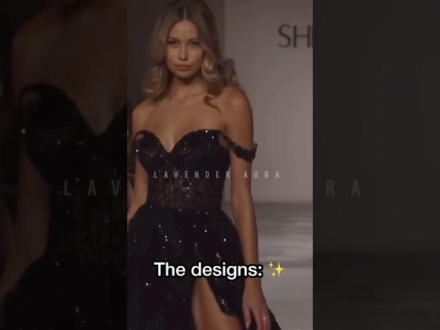 The designer Vs. The designs  #fashion #sherrihill #runway #promdress