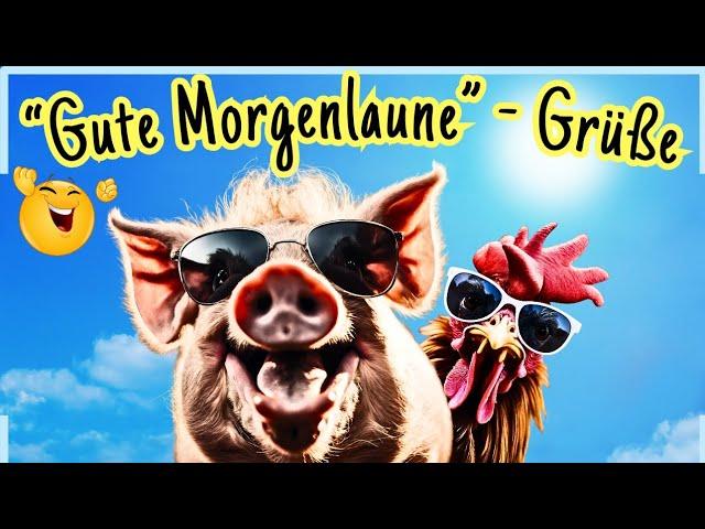 Fröhlich - frische GUTEN MORGEN Grüße als Gedicht zum Lachen & Teilen 