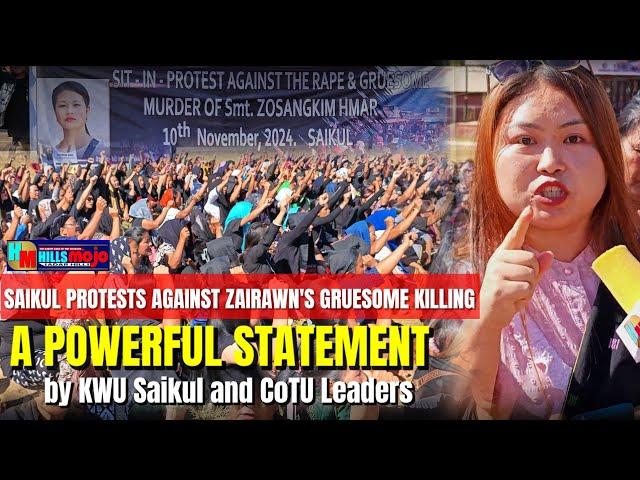 ZAIRAWN'S KILLING || A Powerful Statement by KWU Saikul & CoTU Leaders | Saikul Erupts in Protest