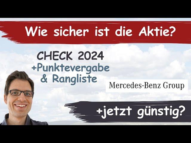 Mercedes-Benz Group (Daimler) Aktienanalyse 2024: Wie sicher ist die Aktie? Jetzt günstig kaufen?