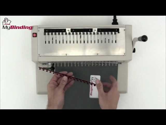 Tamerica 210EPB Electric Plastic Comb Bind Machine Demo