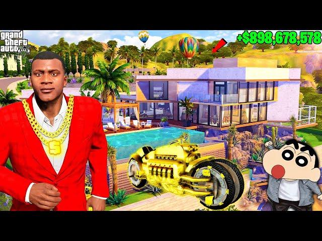 FRANKLIN And SHINCHAN BECOME BILLONAIR !! Collecting Dimond Super CAR IN GTA5 ll SUMITOP