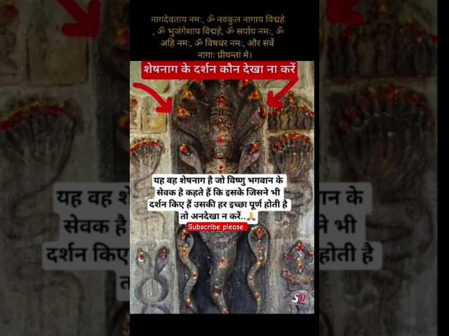 शेषनाग के दर्शन को अनदेखा ना करें #vishnu​​ #vishnupurana​​ #vishnumantra​​