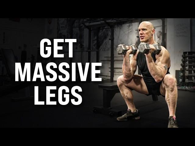 The ONLY 3 Dumbbell Leg Exercises for Muscle Mass (GET RIPPED!)